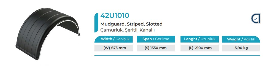CAMURLUK 675 X 2100 X 1350 MM SERITLI KANALLI AYMEKS